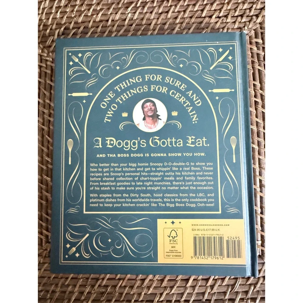 Snoop Dogg From Crook to Cook Platinum Recipes Cookbook Hardcover Martha Stewart